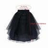 Fashion Lolita Petticoat Short Without hoop Underskirt Crinoline Breathable White Crinoline Skirt Women Girls