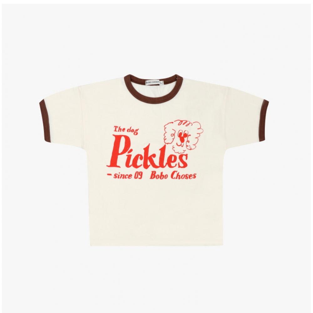 Bobo Choses Kids ShorT Sleeve T shirT Pickles The Dog B126ac017