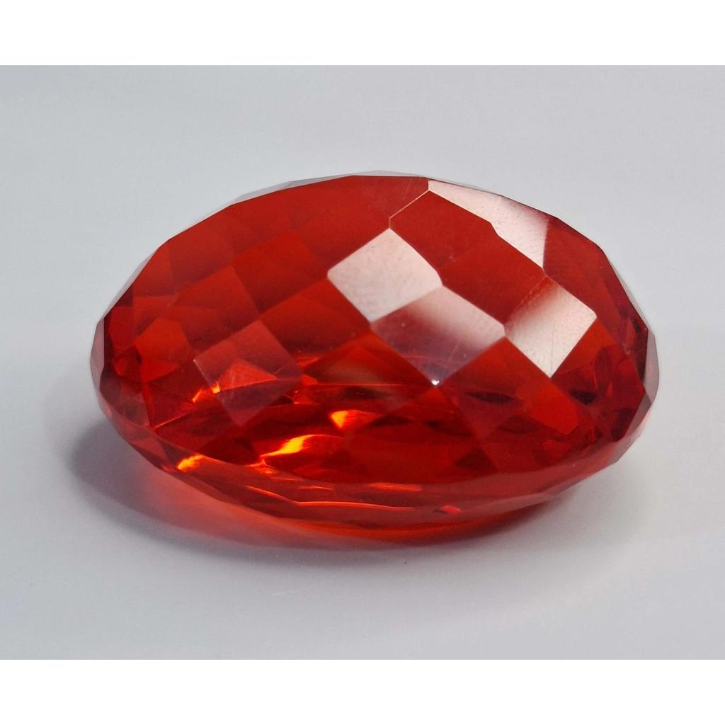 Natural Mexican Fire Opal 129-131 Ct Oval Cut Certified Fabulous Loose Gemstone