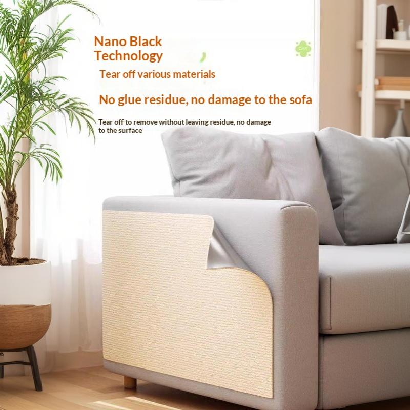 Wear Resistant Self-Adhesive Cat Mat Trimmable Anti-Scratch Carpet for Bedroom Corner Wall Sofa Protection