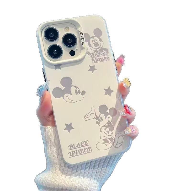 Hollow Mickey Is Suitable for Apple 17Promax Mobile Phone Case, Personalized Vitality Case iPhone16/15/14 Europe and America 13