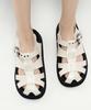 Khiho Rover Buckle Fisherman Sandals Ivory