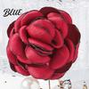 Stylish Brooch Faux Pearl Fabric Rose Artificial Flower Pin