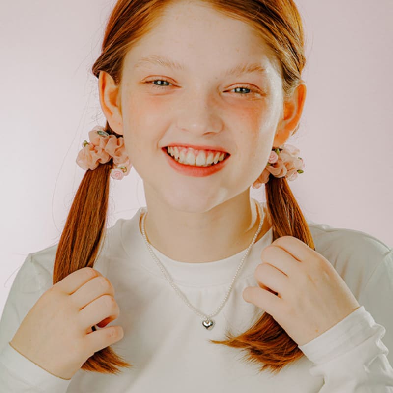 Mellotory Mini Rose See-through Scrunchie (light Pink)