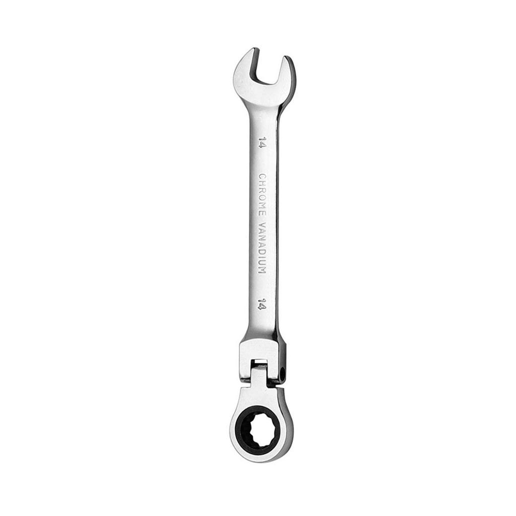 Ratchet Combination Wrench with Adjustable 72 Turning Head Saves Time and for Automotive Repair and Maintenance Wrench, Angle, Gears, Dual-Use Head,