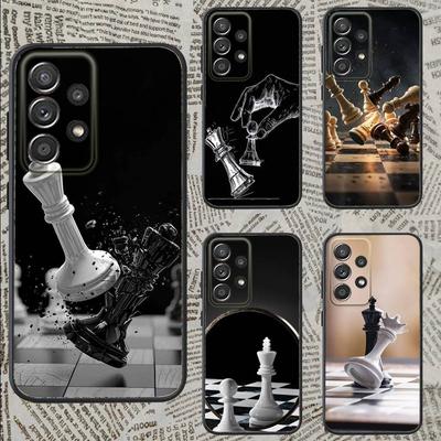 Cool Chess Art Phone Case For Samsung S25,S24,S21,S22,S23,S30,Ultra,S20,Plus,Fe,Lite,Note,10,9,5G Black Cover