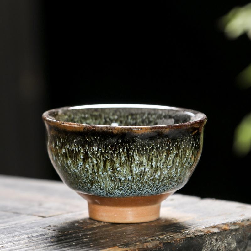 

60 мл керамическая чашка для обжига, теммоку, глазурь, разноцветные фарфоровые чашки для кунг-фу, керамика, японская мастерская чашка, посуда для напитков A6 6X4.1CM 60ML