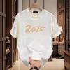 Trendy Brand Short-Sleeved Pure Cotton Men'S Printed T-Shirt Trendy Men'S And Women'S Versatile Round Neck T-Shirt Men'S