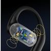 Newmine Bluetooth Headphones, Ear-Hook Bone Conduction, Not In-Ear, Wireless, Noise-Cancelling, Long Battery Life, High Sound Quality, Black
