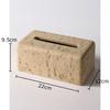 Imitation Cave Stone Tissue Box Creative Design Paper Towel Case Coffee Table Desktop Tissue Boxes Modern Home Decor Accessories