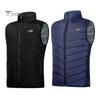 Battery Powered Heated Vest Men 23 Heating Zones 4 Heat Levels Thermal Portable Power Bank Jacket with Overheat Protection Machine Washable