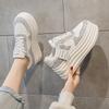 New Shallow Mouth Inner Height Increase Small White Shoes Women's Versatile Women's Shoes Thick-soled Muffin Shoes New Sports Board Shoes
