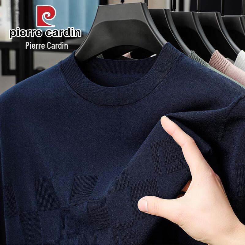 

Pierre Cardin Men s Jacquard Knit Silk Blend Short Sleeve T-shirt L