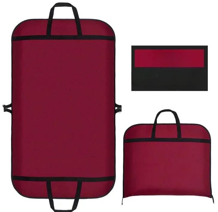 

Garment Protection Case Dustproof Suit Bag All Seasons Universal Oxford Cloth Striped Clothes Dust Cover Dress 60x100cm червоний