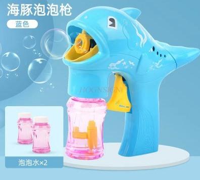 Bubble Blowing Machine Manual Toy Gun Water Tight With Liquid Mesh Red For Children Girls And Boys