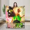 Wicked 2 Musical Movie Glinda Poster Soft Warm Blanket Plush Throw Blanket Novelty Home Decor Flannel Bedspread Sofa Bed Cover