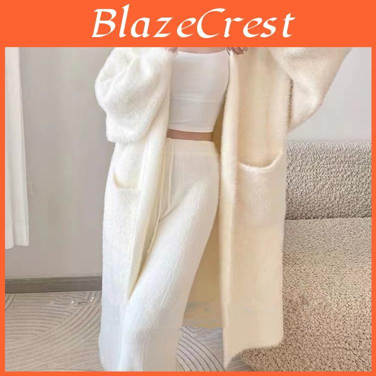 Womens And Winter Autumn Mediumlength Knitted Cardigan Jumper