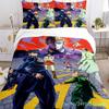 JOJO Anime Print Three Piece Bedding Set Fashion Article Boys Or Adults For Beds Quilt Covers Pillowcases Bedding Set Gift