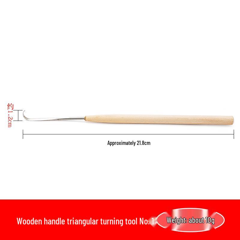 Zisha Ceramic Teapot & Pottery Tools Set: Wooden Handle Triangular Knife, Clay Hooking Knife, and Mud Excavating Tool.