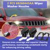 2 PCS 68260443AA Wiper Washer Nozzles Compatible with Jeep Grand Cherokee WK2 WL 2011-, Washer Accessories of Jeep Grand Cherokee Replaces 55372143AB