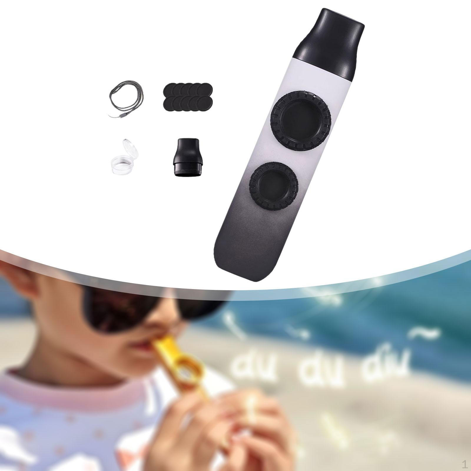 

Казу Флейта Наполнители для подарочных пакетов Двойное отверстие для детей Начинающих Музыкальный инструмент Сувениры для вечеринки gray white