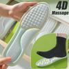 2/12pcs Nano Memory Foam Insoles Unisex Soft Sports Running Shoes Inserts Sweat-Absorbing Deodorant Cushion Shoe Sole Paddings