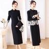 Women's High-End Zen-Inspired Cheongsam Set, Spring/Autumn Two-Piece National Style Dress