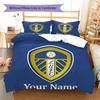Leeds United Custom Name Pattern Bedding,Quilt Set Quilt Cover Pillowcase Home Birthday Gift(1 * duvet cover + 2 * pillowcase, without core)