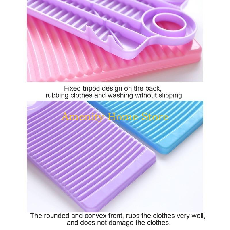 F26C Hanging Plastic Household Bathroom Sink Non Slipping Wash Board for Clothes Underwear Socks Cleaning Tools