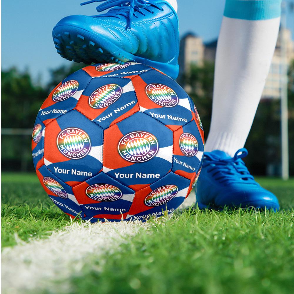 Bayern Munich Fashion Size 5 Football Wearproof Non‑Slip Soccer Ball For Sports Training Entertainment Use