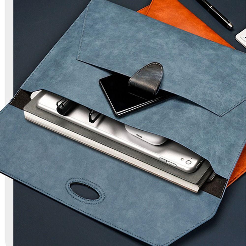 Leather Data File Bag Waterproof Business Document Bag A4 File Bag Storage Bag  Material