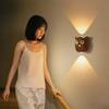 Smart Sensor Night Light Wireless Magnetic Corridor Passage Color Wall Lamp Rechargeable Owl Table Lamp Customizable