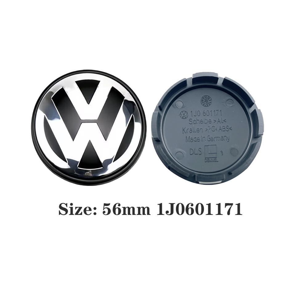 

2026 Hot For VW VOLKSWAGEN 4pcs 56mm 65mm Car Wheel Center Caps Hubcap Cover for VW Volkswagen Jetta MK5 Golf Passat styling 3