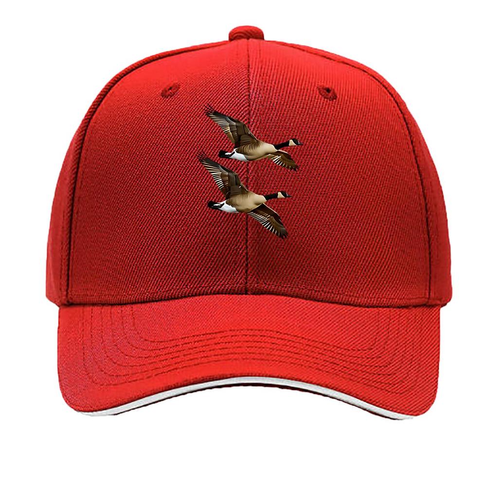 Adjustable Lightweight Baseball Cap with Ducks Design Breathable Fabric Casual Sporty Style for Sandwich Baseball Cap