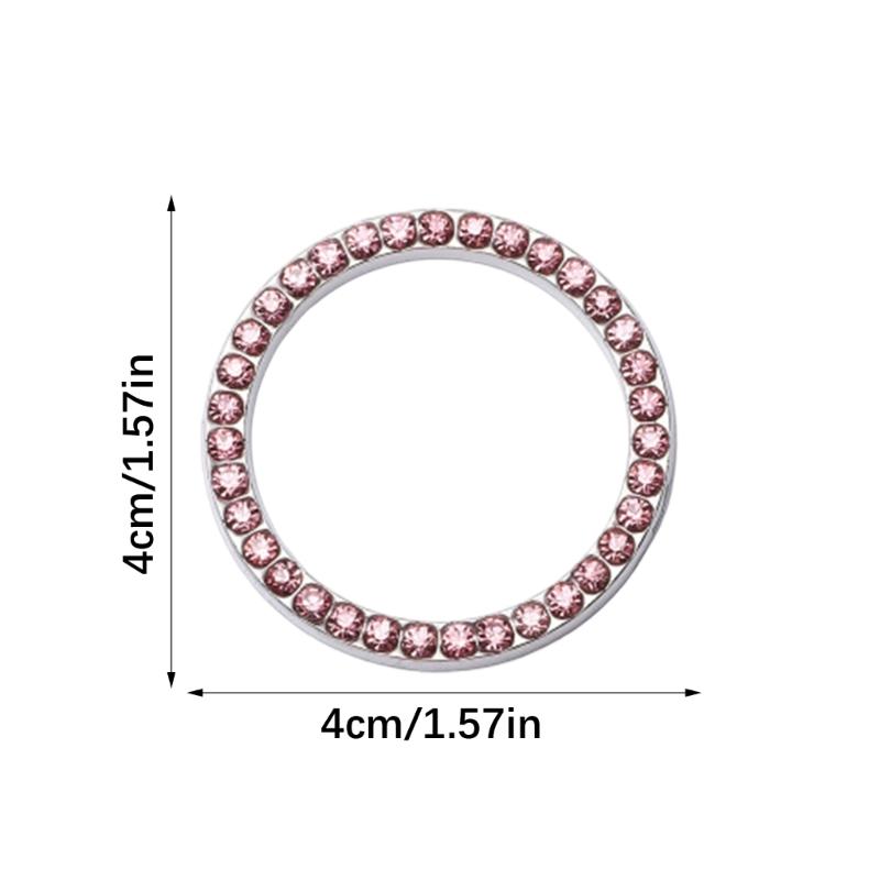 Sparkling Automotive Ignitions Switches Decors Elastic Clip On Designs Decorative Suitable for Most Vehicles