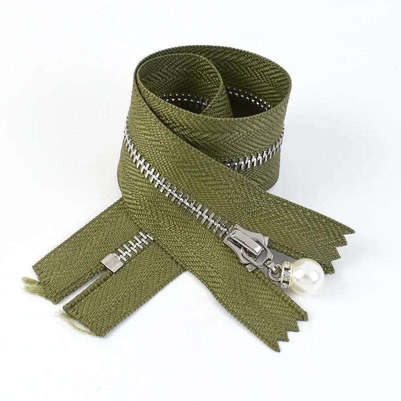 5 Piezas Cremalleras Metálicas Meetee #3 15/18/20/25/30cm Cierre de Cremallera de Extremo Cerrado para Coser Chaqueta Abrigo Decoración Reparación de Cremalleras Accesorios DIY