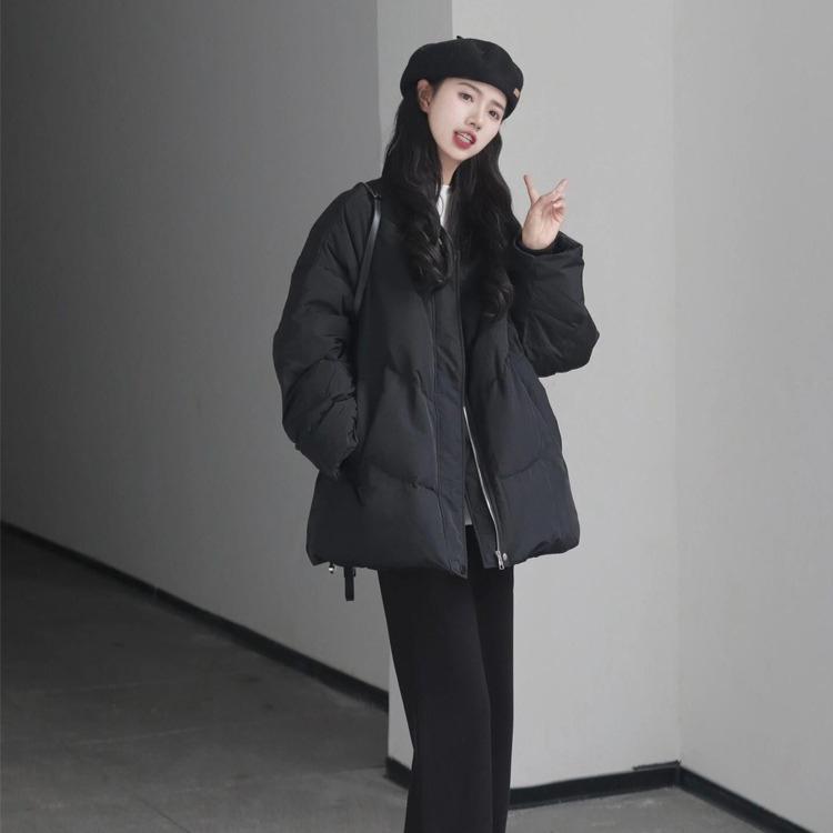 Damen Wintermode Kurze Warme Verdickte Baumwolljacke Lässiger Mantel