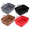 4 Pack Multi Functional Air Fryer Pads Silicone Air Fryer Tray Silicone Pots Liners Silicone Air Fryer Mat for Air Fryer