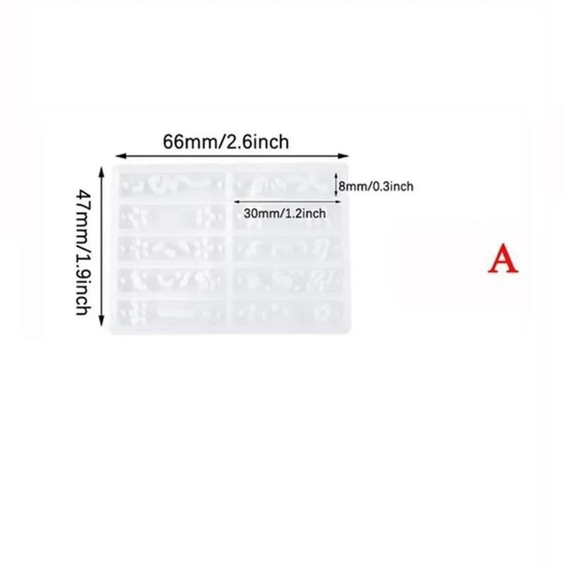 1 Pcs Transparent DIY Crafts Epoxy Necklace Model Pendant Silicone Mold Crystal Earring Resin Mold Jewelry Making Tools