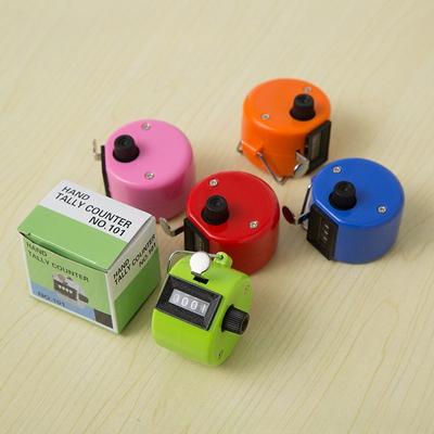 1Pc Colored Plastic Manipulator Counts The Number of Students According To The Four-digit Counter Counting Device