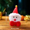 Christmas Iron On Patches 3D Festive Soft Plush Decor Craft Santa Claus Christmas Clothes Patches for Family Friends Home