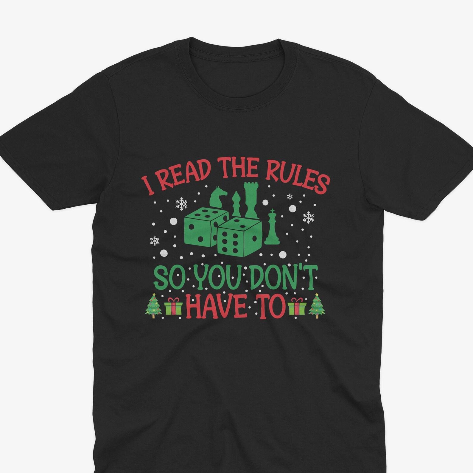 Board Games Christmas T-Shirt, I Read The Rules, Funny Board Games T-Shirt, Gift For Dad, Catan T-Shirt, Husband Gift, Dad Gift, Catan 2XL