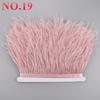 10Meters/Lot Ostrich Feathers On Ribbon Tape 10-15Cm  Feather Trim Boa For Clothes Sewing Fringe Diy Wedding Decoration