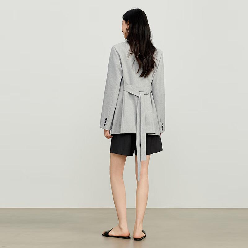 JOY SPEAKER Women's Simple V-Neck Loose Casual Blazer