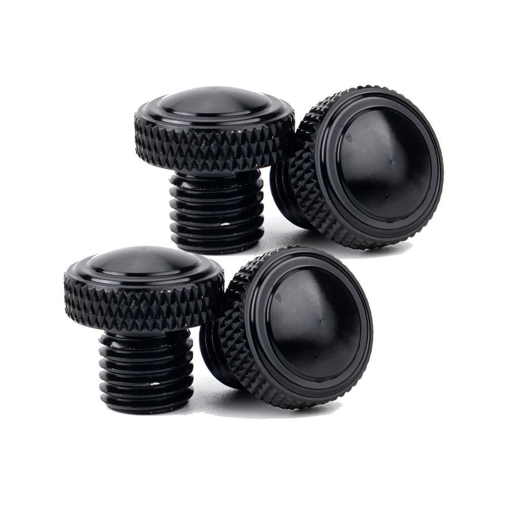 

4pcs M10x1.25 Universal Motorcycle CNC Mirror Hole Plugs Screws Bolts Right Left Hand Thread Mirror Hole Caps Accessories чорний