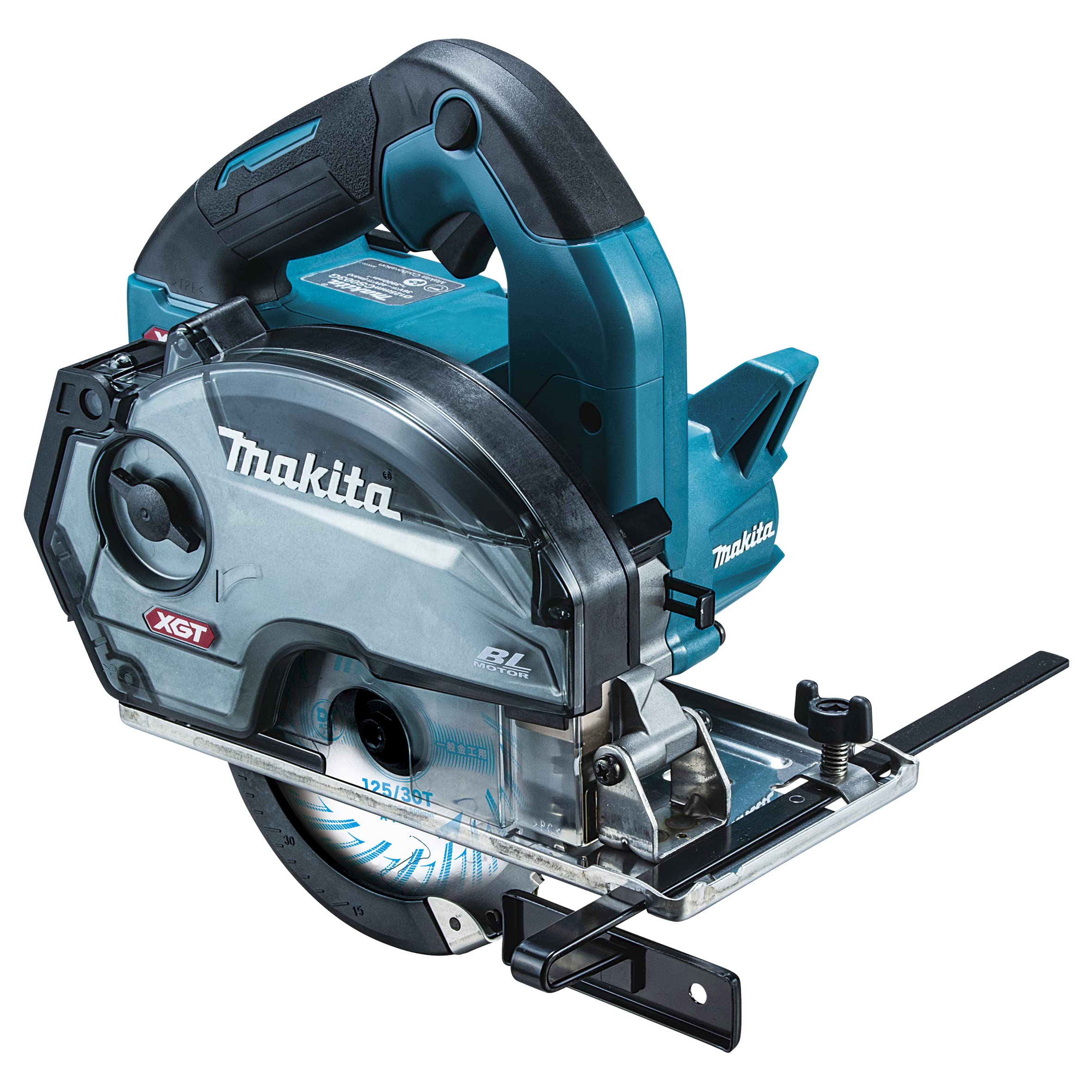 

Makita 125mm rechargeable tip saw cutter with 2 and case CS003GRDX 40Vmax2.5Ah batteries, charger,