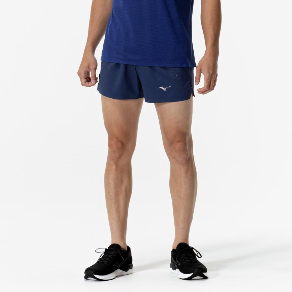 Dry Stretch Premium Running Shorts with Inner Lining, Quick-Drying, Men's, Estate Blue, Size M (J2MBC002)