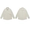 American Vintage Floral Butterfly Dragonfly Crochet Patch Shirt Unisex Casual Long Sleeve Blouse