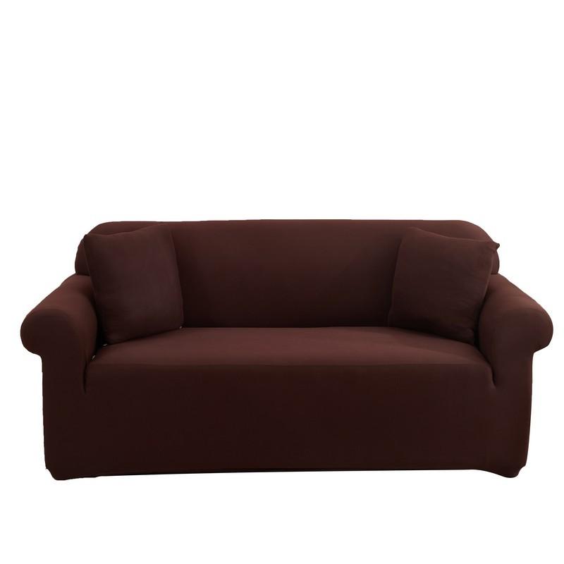 Premium Solid Color Elastic Sofa Cover Four Seasons Stretch Couch Cover Universal Single Double Seat Protector Luxury Home Decor