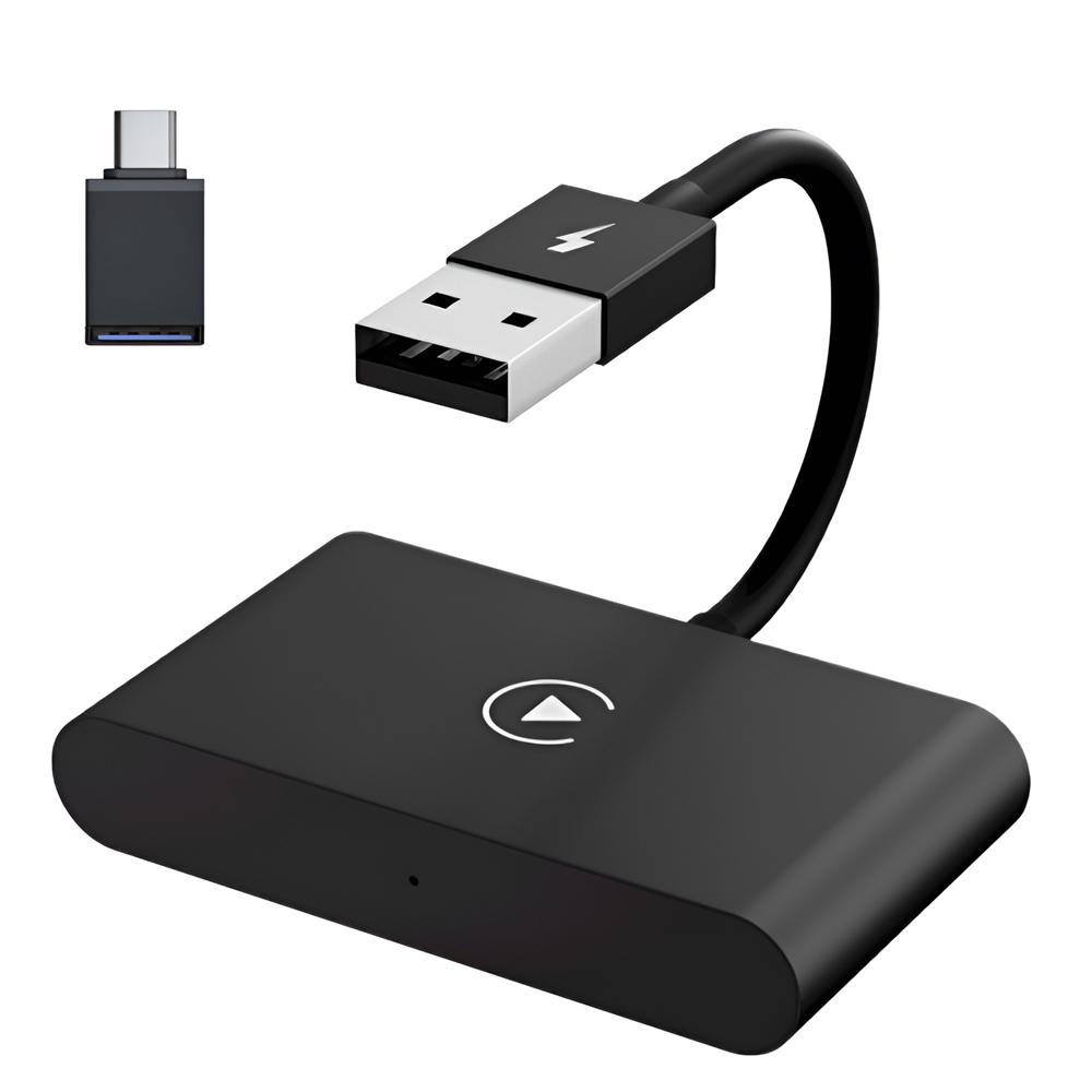 Wireless CarPlay Adapter/Dongle for Factory Wired CarPlay Cars Converts Wired To Wireless Easy To Use for iPhone Plug and Play